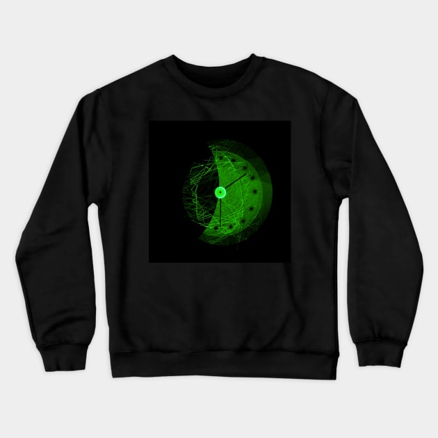 Clock In The Darkness Crewneck Sweatshirt by momomoma